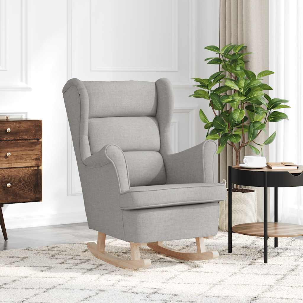 Schaukelsessel Wolkengrau 74x90x102 cm Stoff