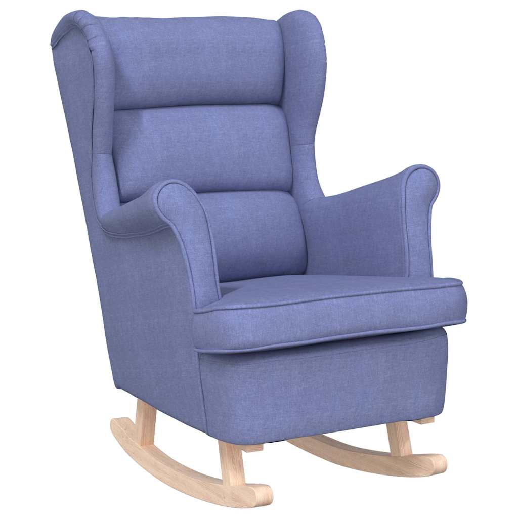 Schaukelsessel Jeansblau 74x90x102 cm Stoff