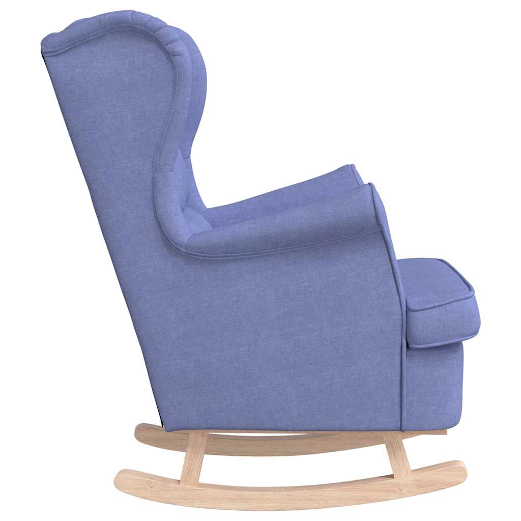 Schaukelsessel Jeansblau 74x90x102 cm Stoff