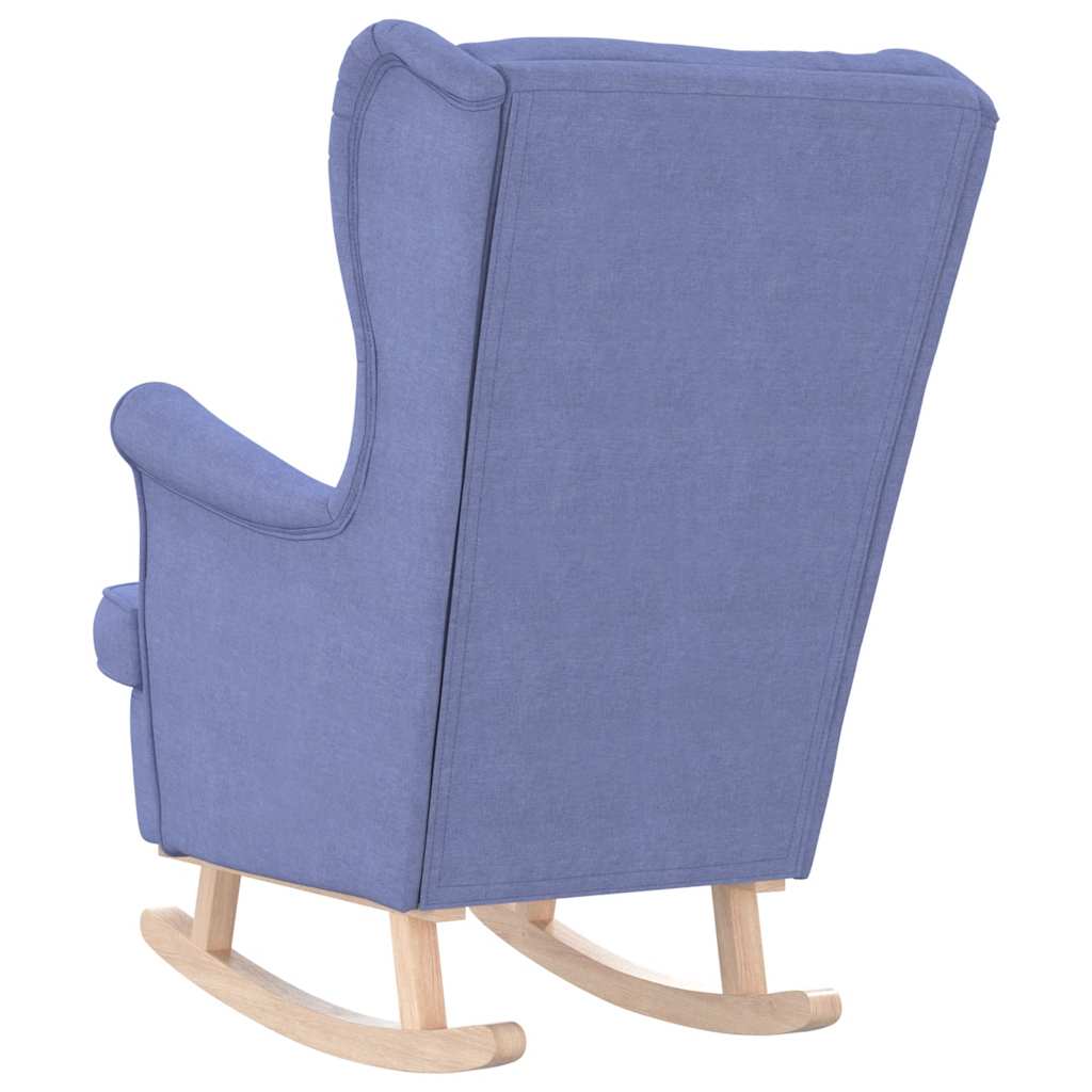 Schaukelsessel Jeansblau 74x90x102 cm Stoff
