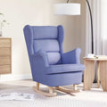 Schaukelsessel Jeansblau 74x90x102 cm Stoff
