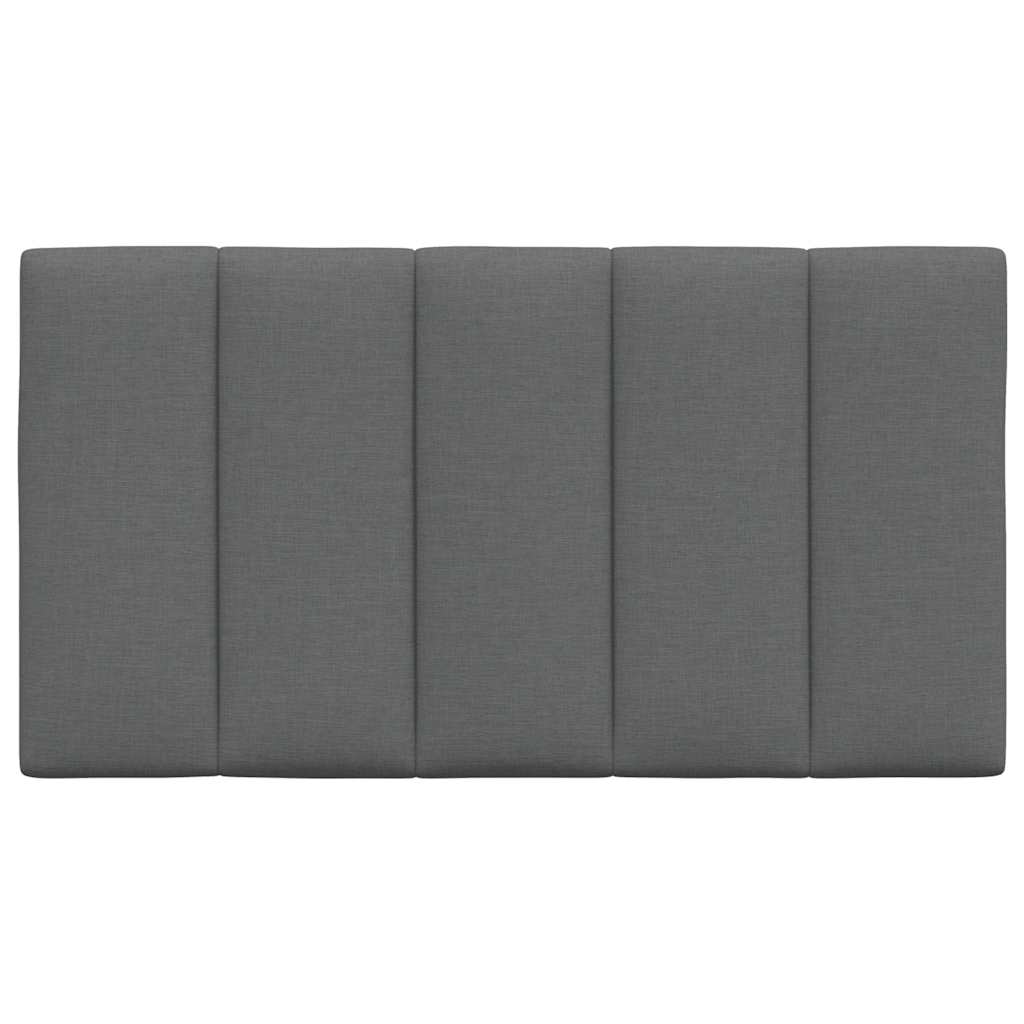 Kopfteil-Kissen "Hanko" Dunkelgrau 80 cm Stoff