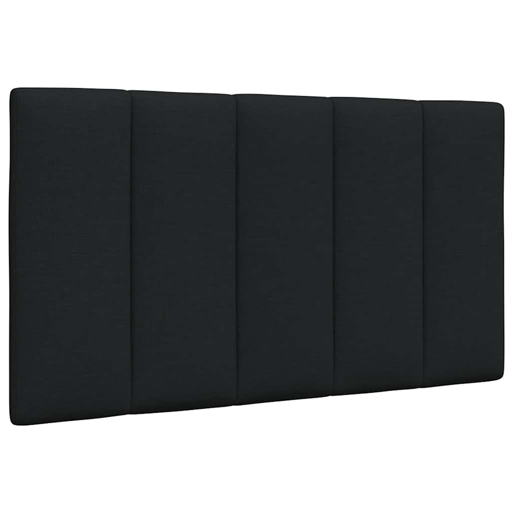 Kopfteil-Kissen "Hanko" Schwarz 80 cm Stoff