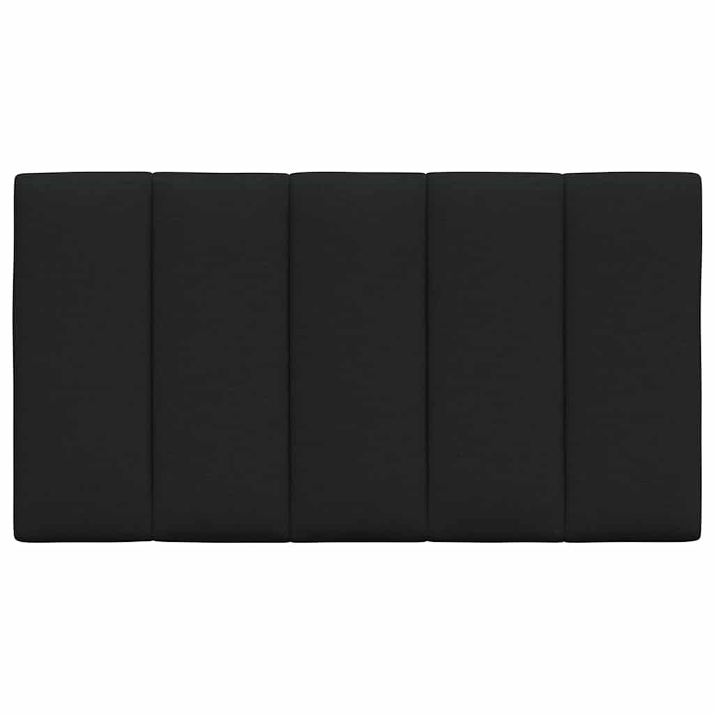 Kopfteil-Kissen "Hanko" Schwarz 80 cm Stoff