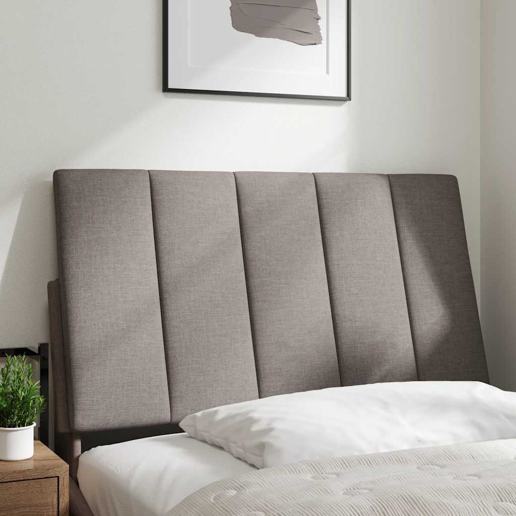 Kopfteil-Kissen "Hanko" Taupe 80 cm Stoff