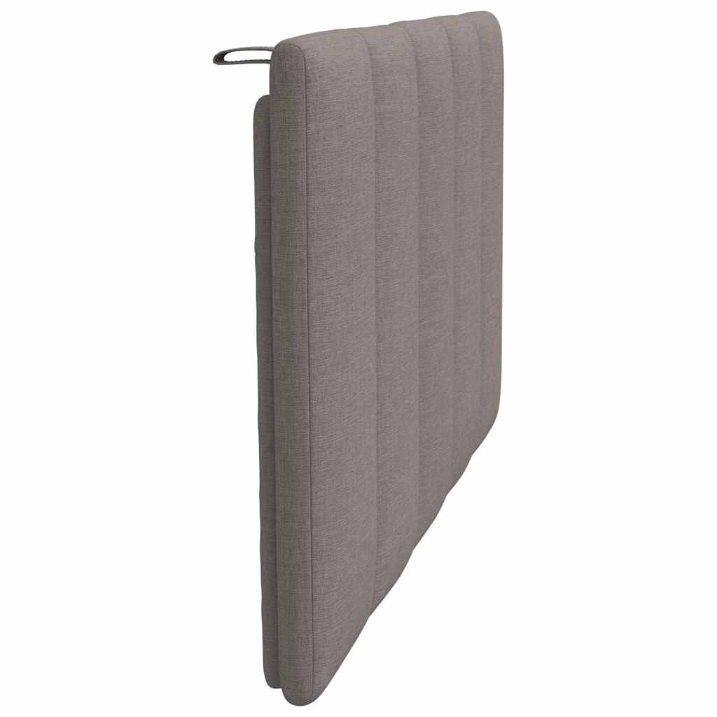 Kopfteil-Kissen "Hanko" Taupe 80 cm Stoff