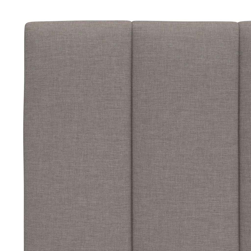 Kopfteil-Kissen "Hanko" Taupe 80 cm Stoff
