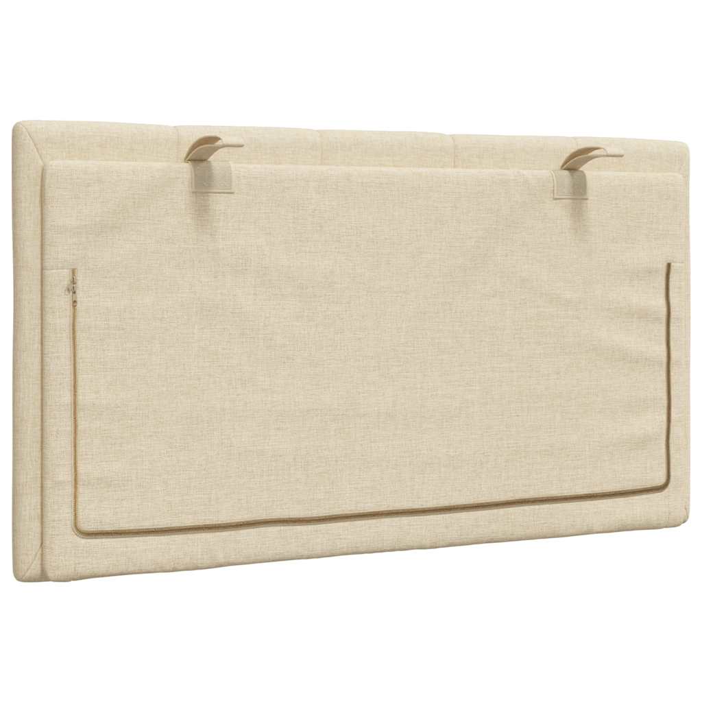 Kopfteil-Kissen "Hanko" Creme 80 cm Stoff