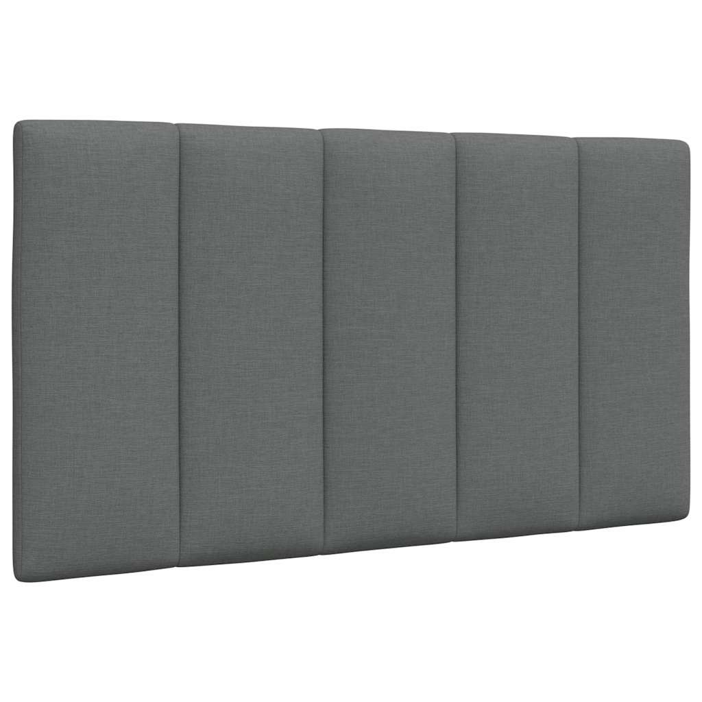 Kopfteil-Kissen "Hanko" Dunkelgrau 90 cm Stoff