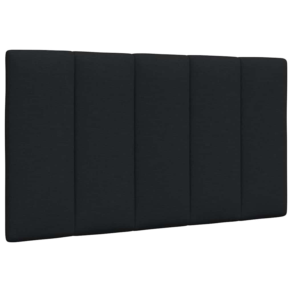 Kopfteil-Kissen "Hanko" Schwarz 90 cm Stoff
