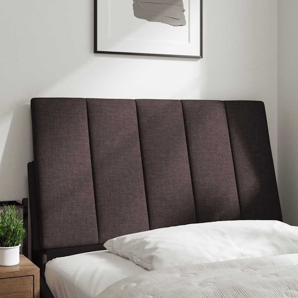 Kopfteil-Kissen "Hanko" Dunkelbraun 90 cm Stoff