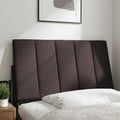 Kopfteil-Kissen "Hanko" Dunkelbraun 90 cm Stoff