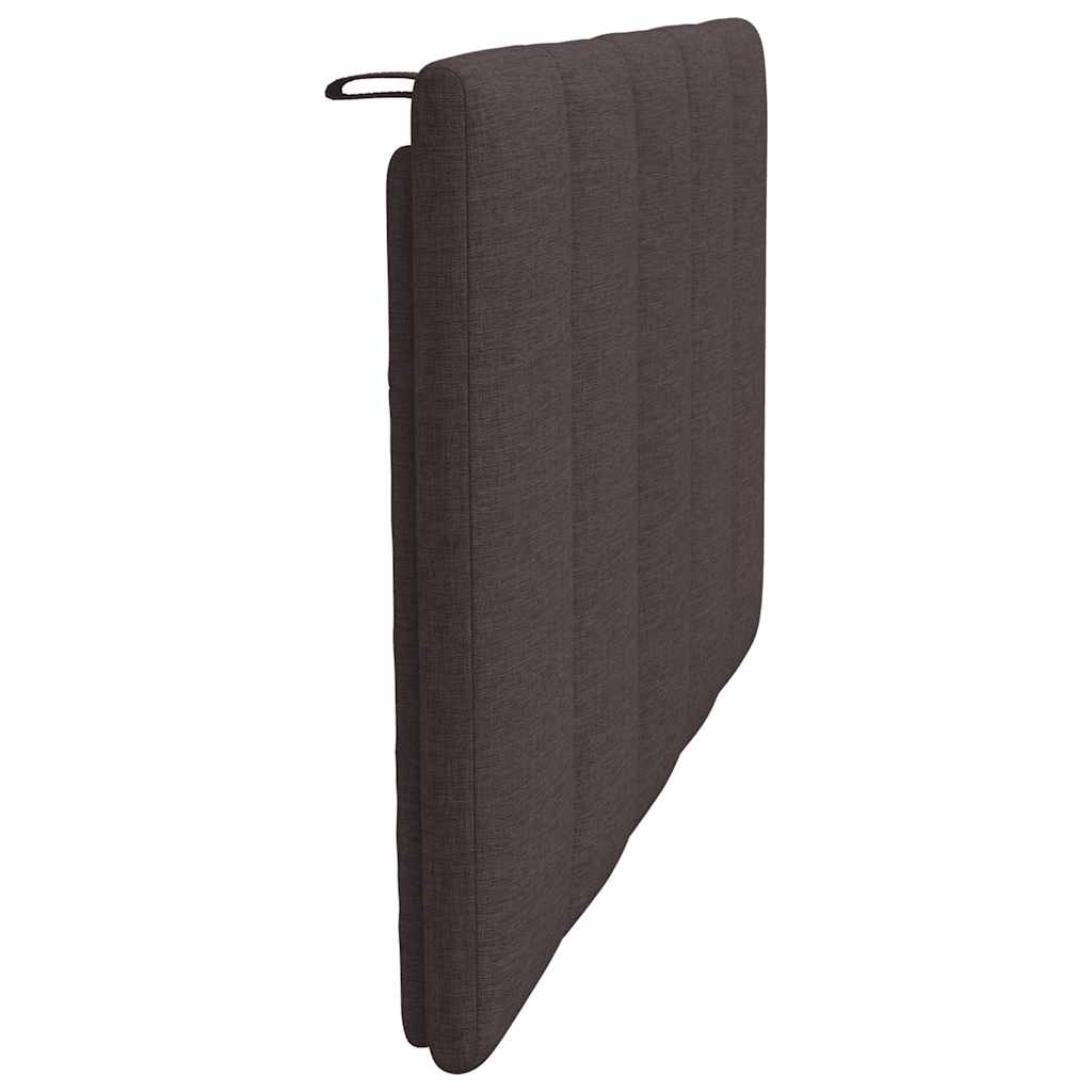 Kopfteil-Kissen "Hanko" Dunkelbraun 90 cm Stoff