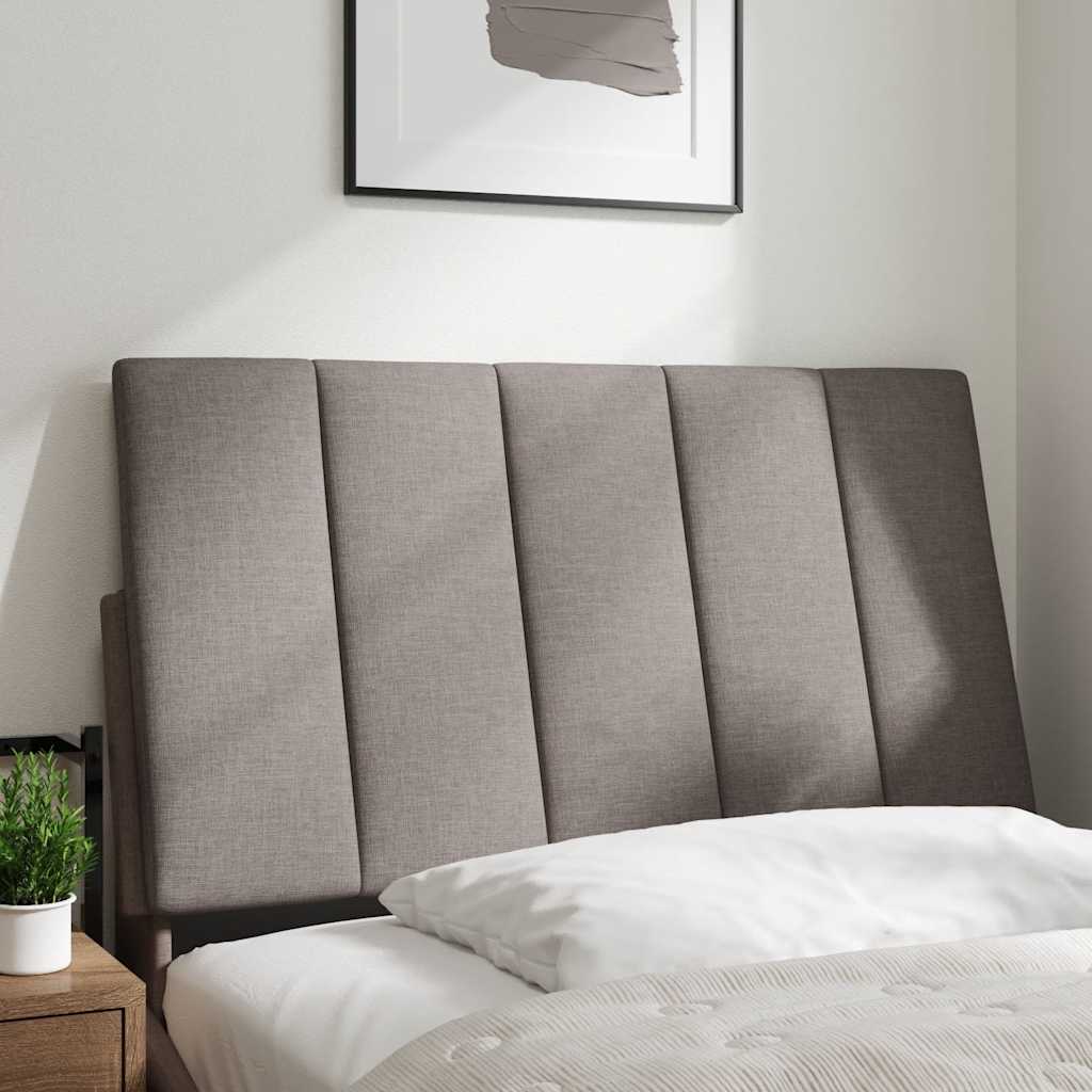 Kopfteil-Kissen "Hanko" Taupe 90 cm Stoff