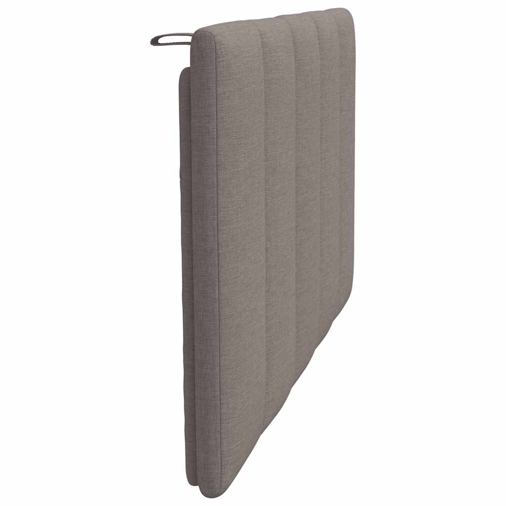 Kopfteil-Kissen "Hanko" Taupe 90 cm Stoff