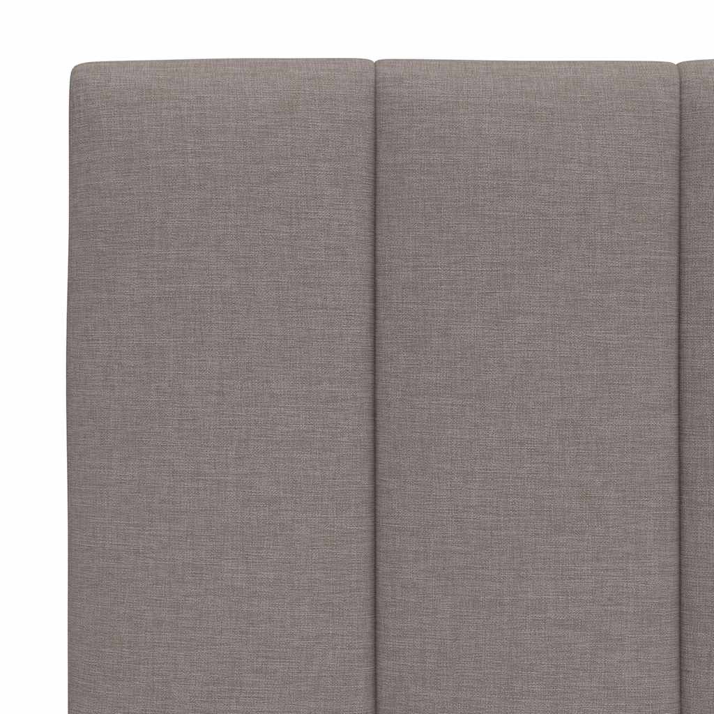 Kopfteil-Kissen "Hanko" Taupe 90 cm Stoff