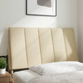 Kopfteil-Kissen "Hanko" Creme 90 cm Stoff