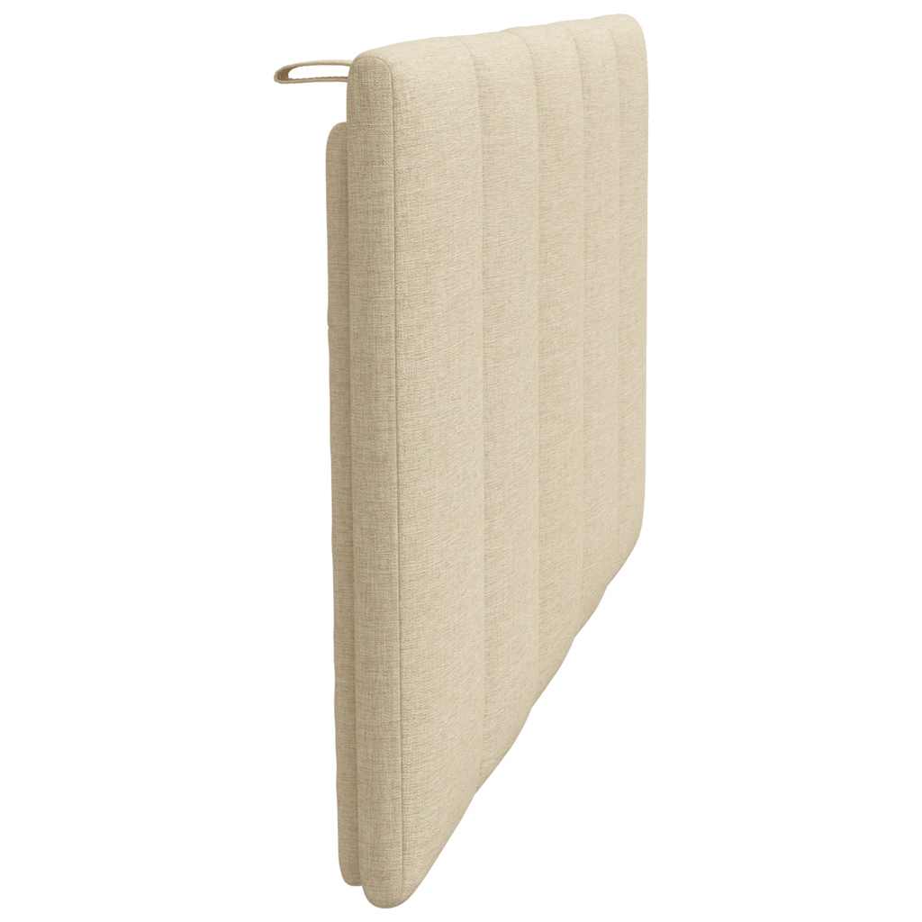 Kopfteil-Kissen "Hanko" Creme 90 cm Stoff