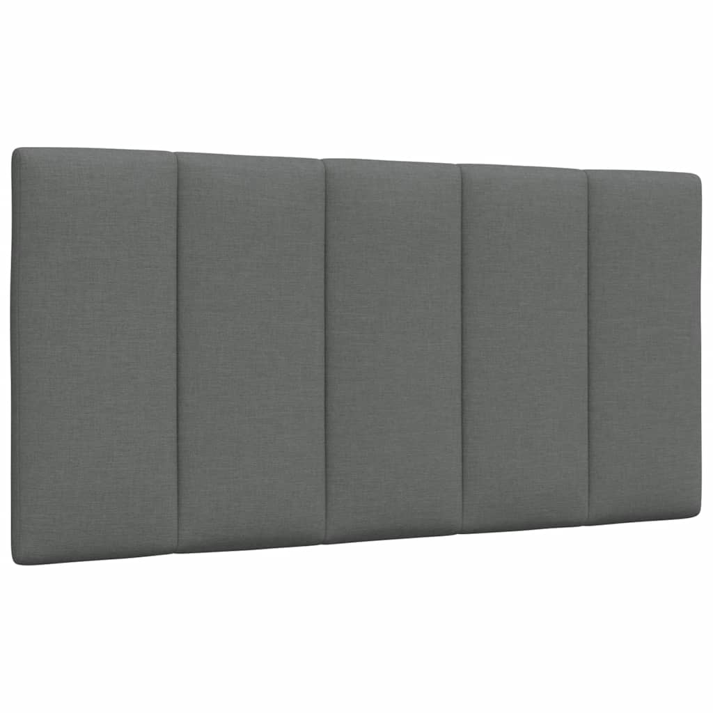 Kopfteil-Kissen "Hanko" Dunkelgrau 100 cm Stoff