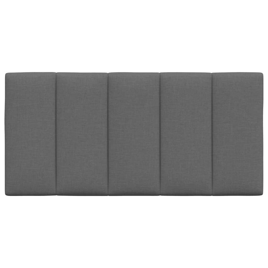 Kopfteil-Kissen "Hanko" Dunkelgrau 100 cm Stoff