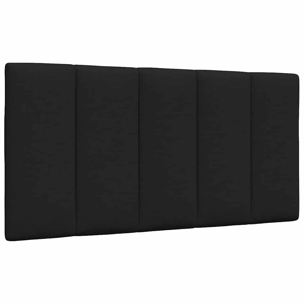Kopfteil-Kissen "Hanko" Schwarz 100 cm Stoff