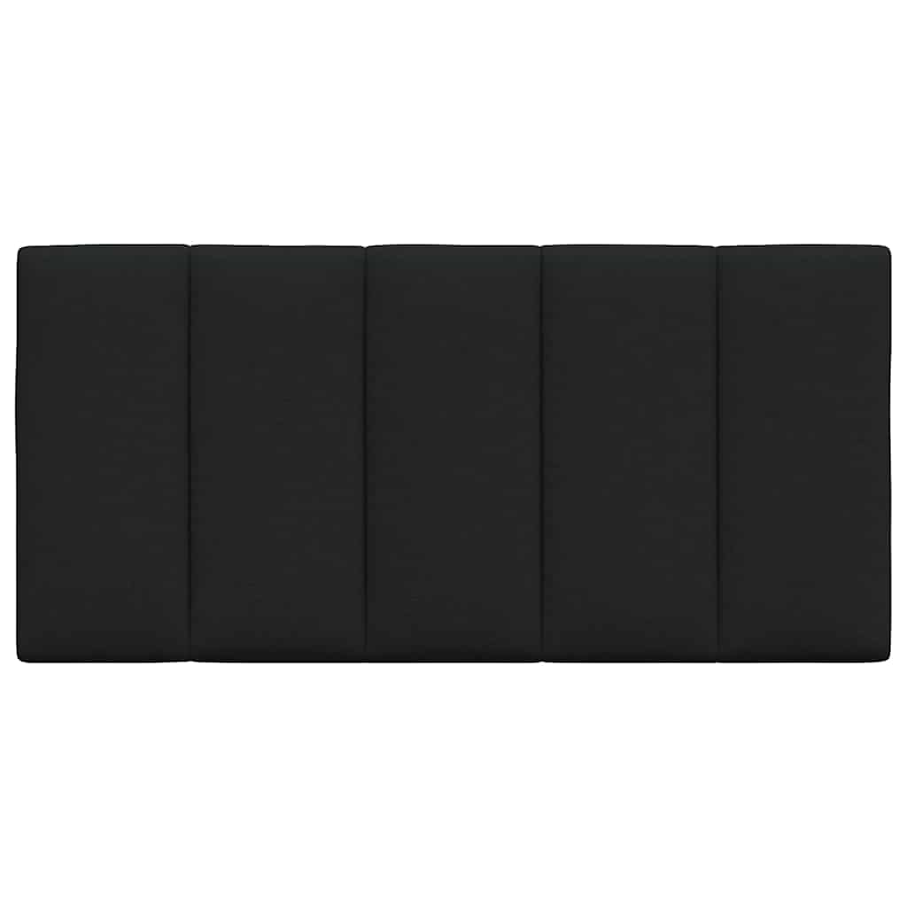 Kopfteil-Kissen "Hanko" Schwarz 100 cm Stoff