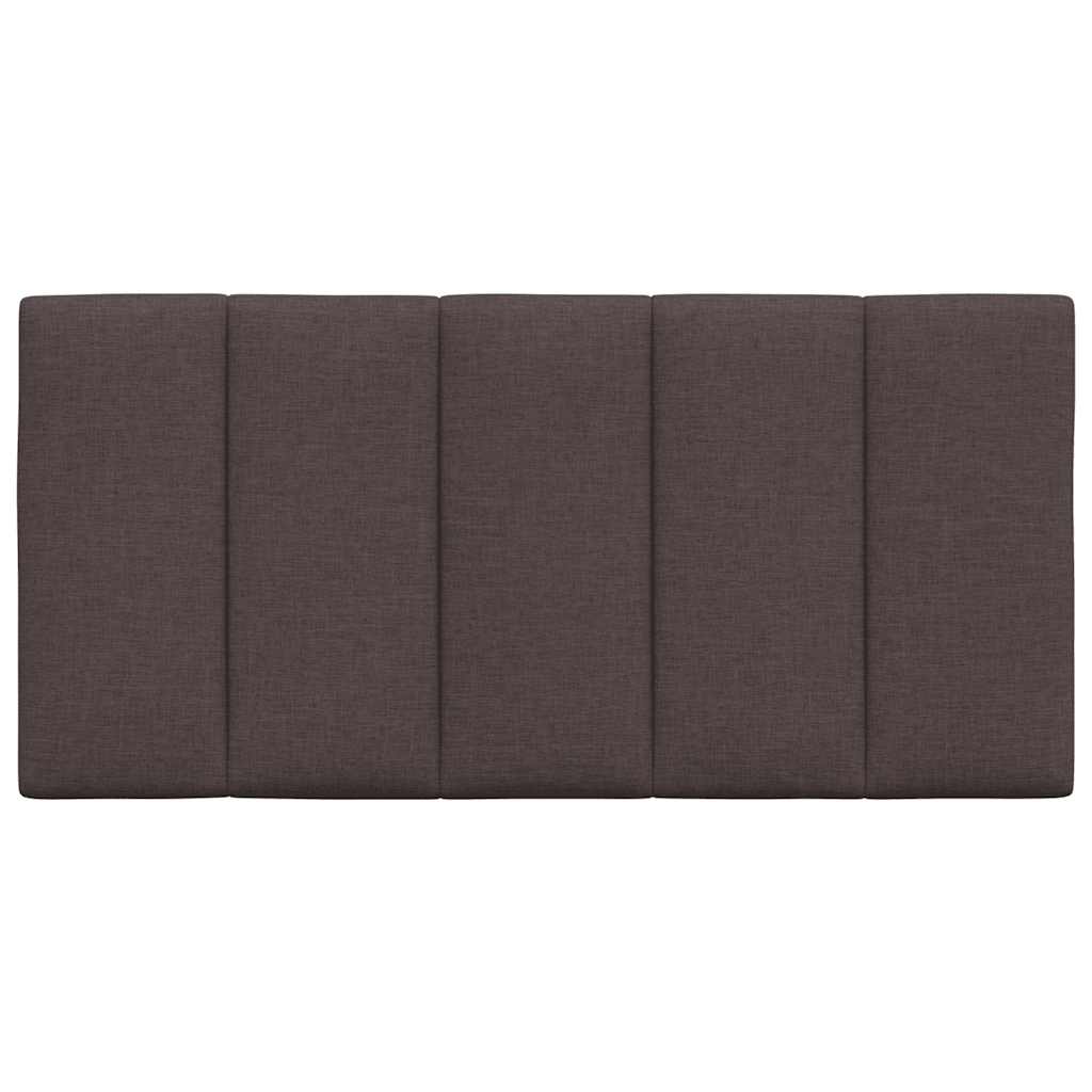 Kopfteil-Kissen "Hanko" Dunkelbraun 100 cm Stoff