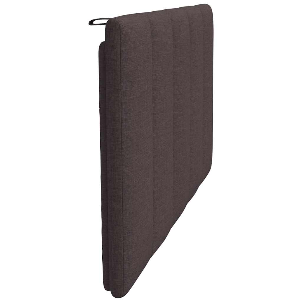 Kopfteil-Kissen "Hanko" Dunkelbraun 100 cm Stoff