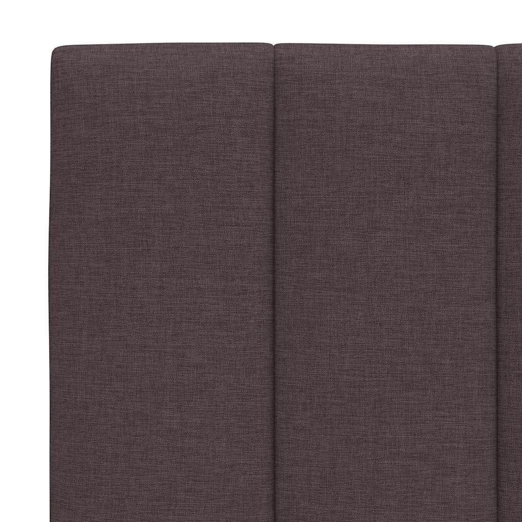 Kopfteil-Kissen "Hanko" Dunkelbraun 100 cm Stoff