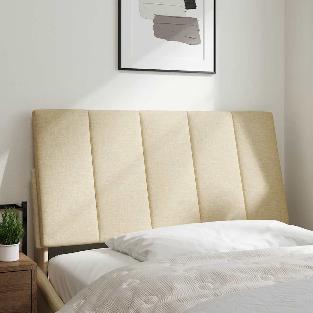 Kopfteil-Kissen "Hanko" Creme 100 cm Stoff