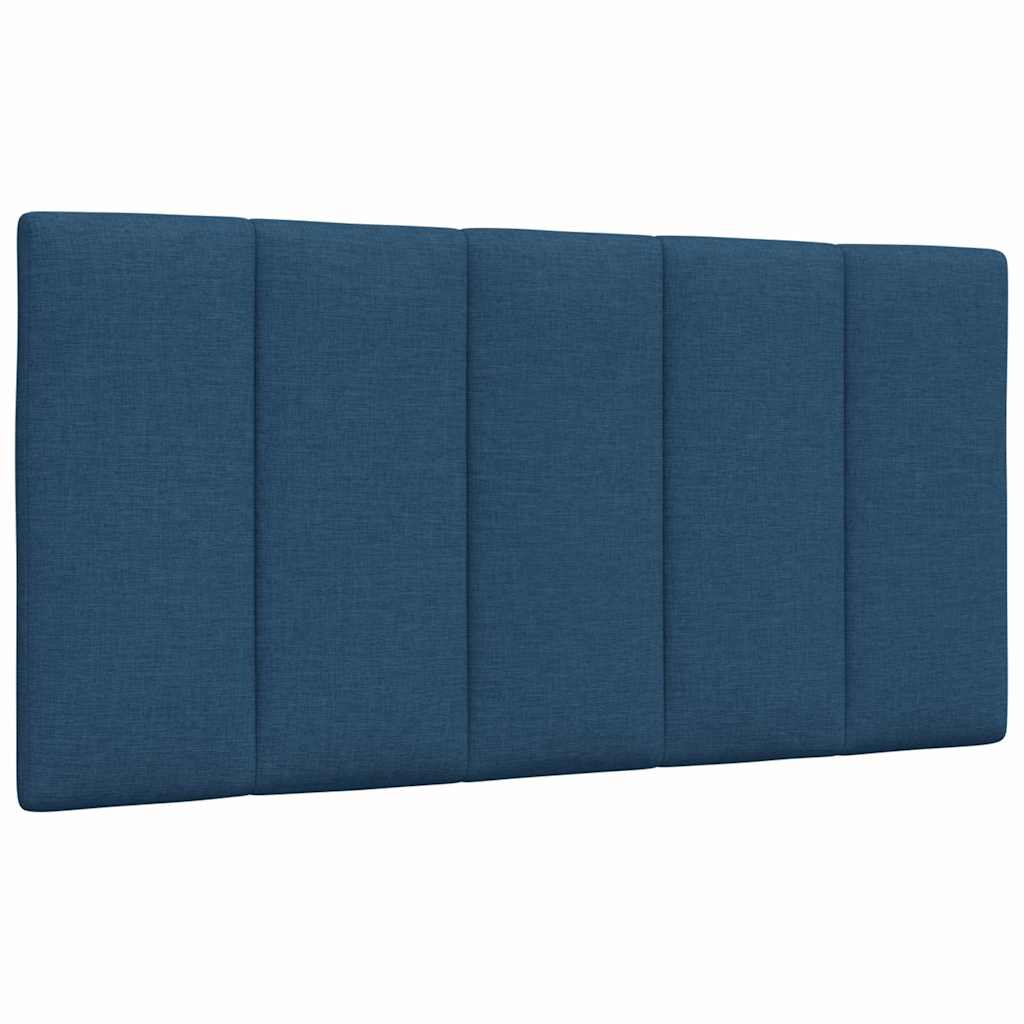 Kopfteil-Kissen "Hanko" Blau 100 cm Stoff