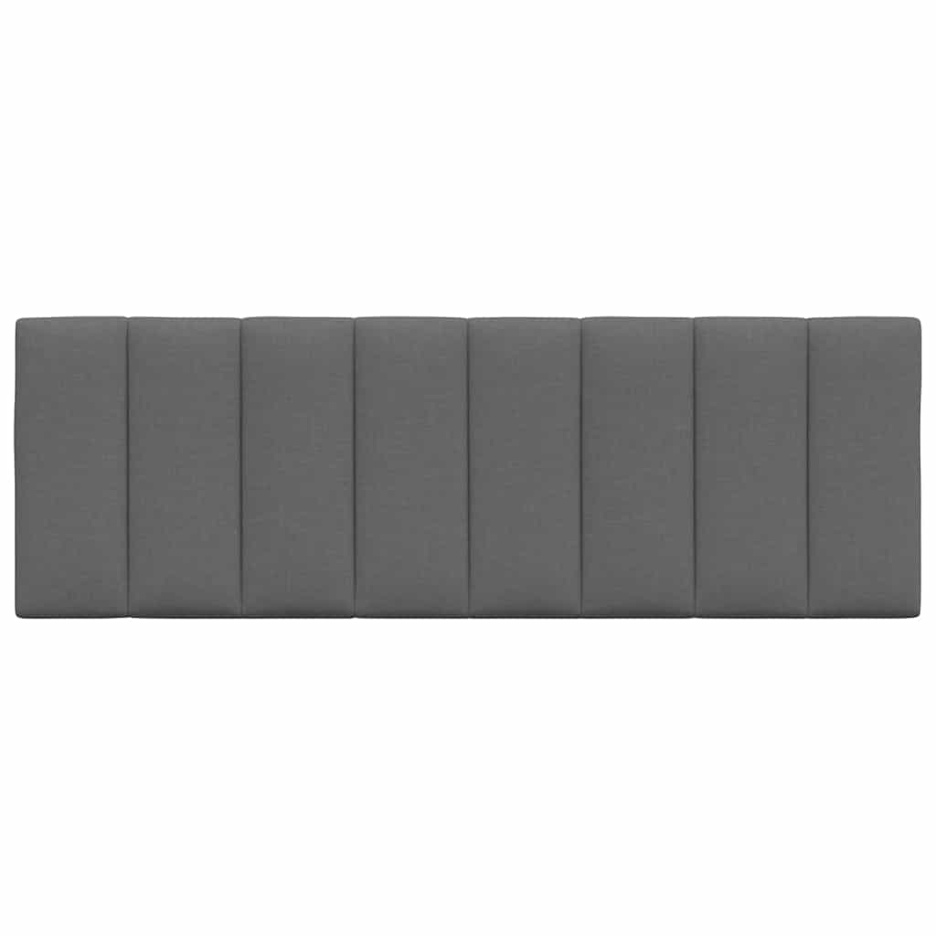 Kopfteil-Kissen "Hanko" Dunkelgrau 120 cm Stoff