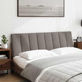 Kopfteil-Kissen "Hanko" Taupe 160 cm Stoff