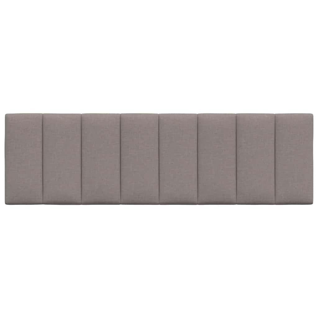 Kopfteil-Kissen "Hanko" Taupe 160 cm Stoff