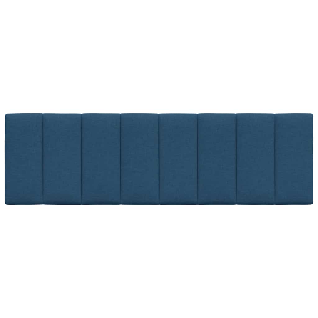 Kopfteil-Kissen "Hanko" Blau 160 cm Stoff