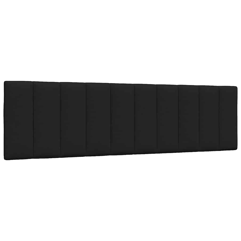 Kopfteil-Kissen "Hanko" Schwarz 180 cm Stoff