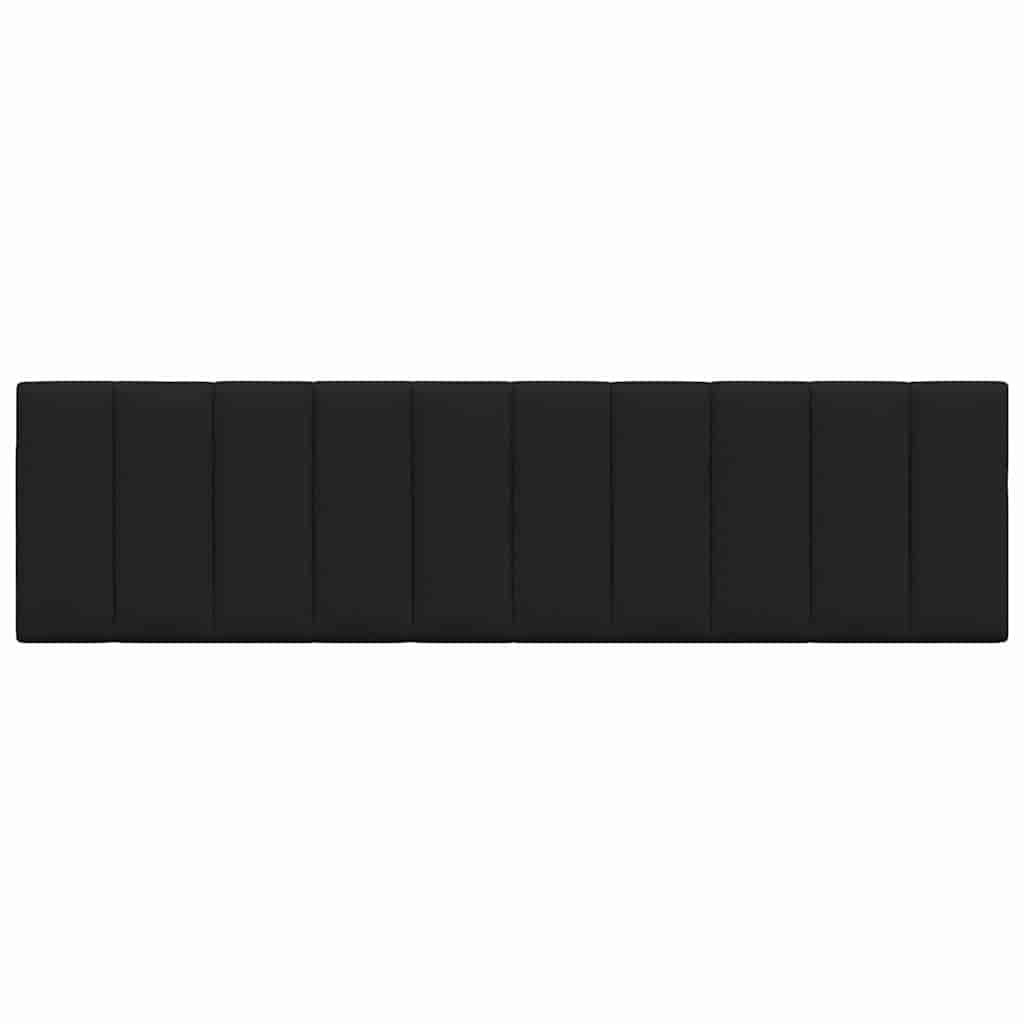 Kopfteil-Kissen "Hanko" Schwarz 180 cm Stoff
