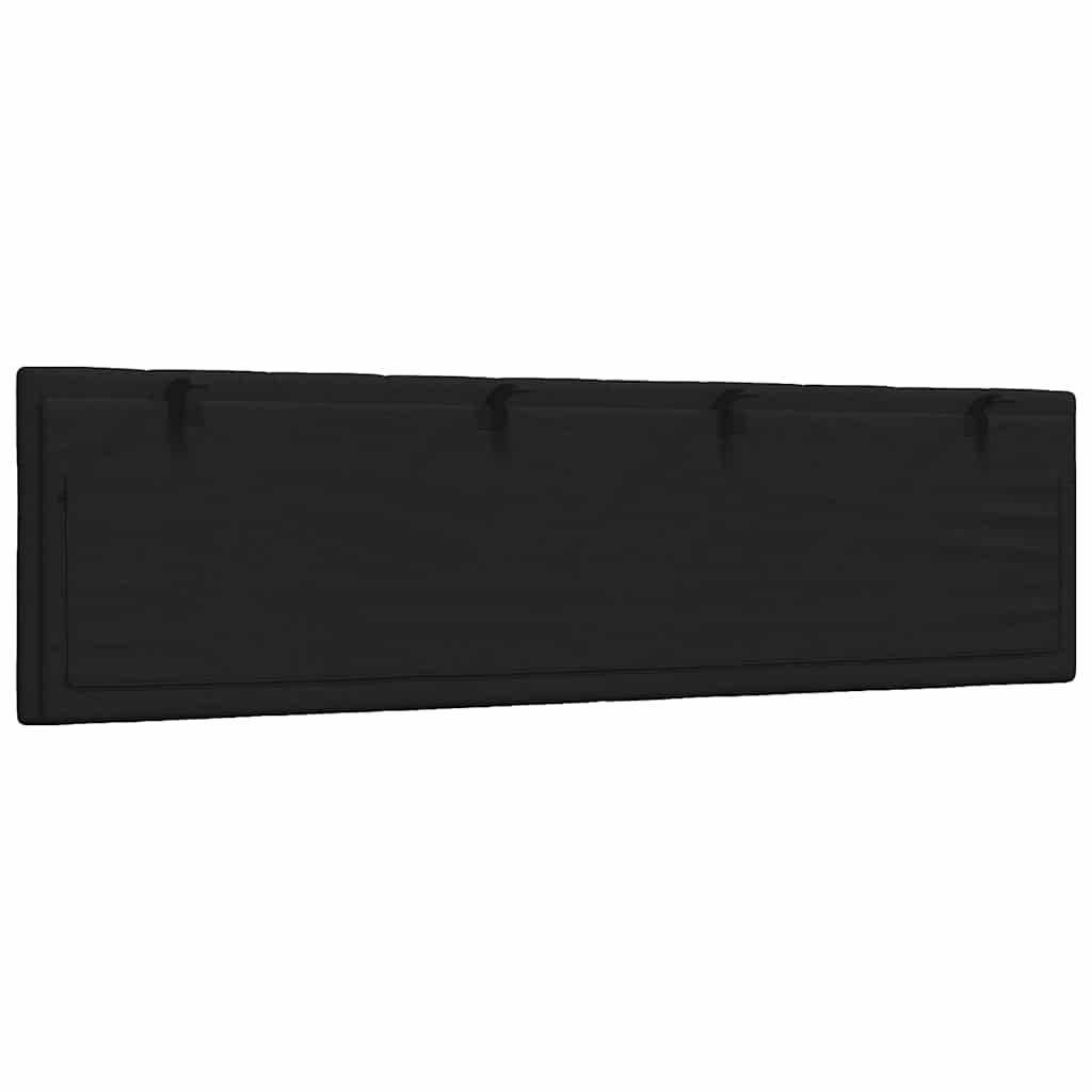 Kopfteil-Kissen "Hanko" Schwarz 180 cm Stoff
