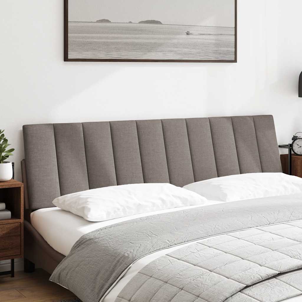 Kopfteil-Kissen "Hanko" Taupe 180 cm Stoff