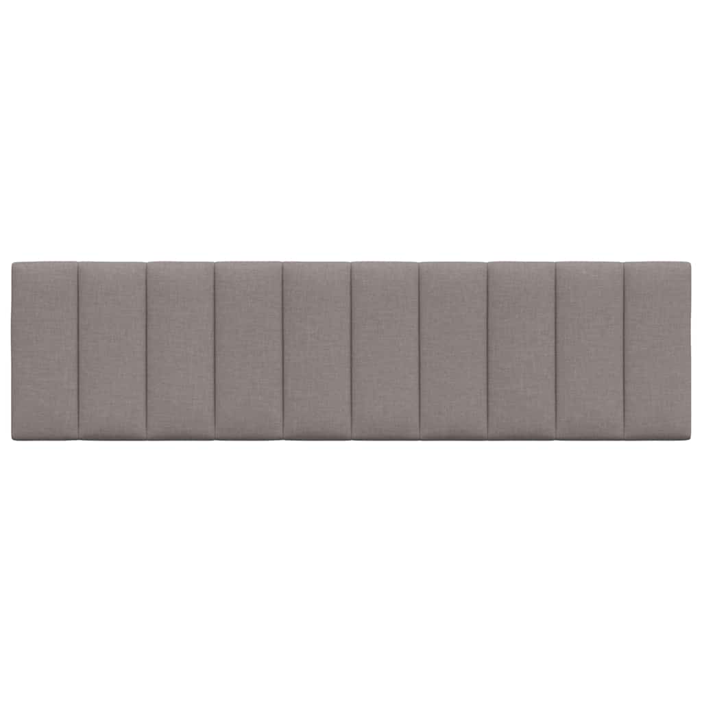 Kopfteil-Kissen "Hanko" Taupe 180 cm Stoff