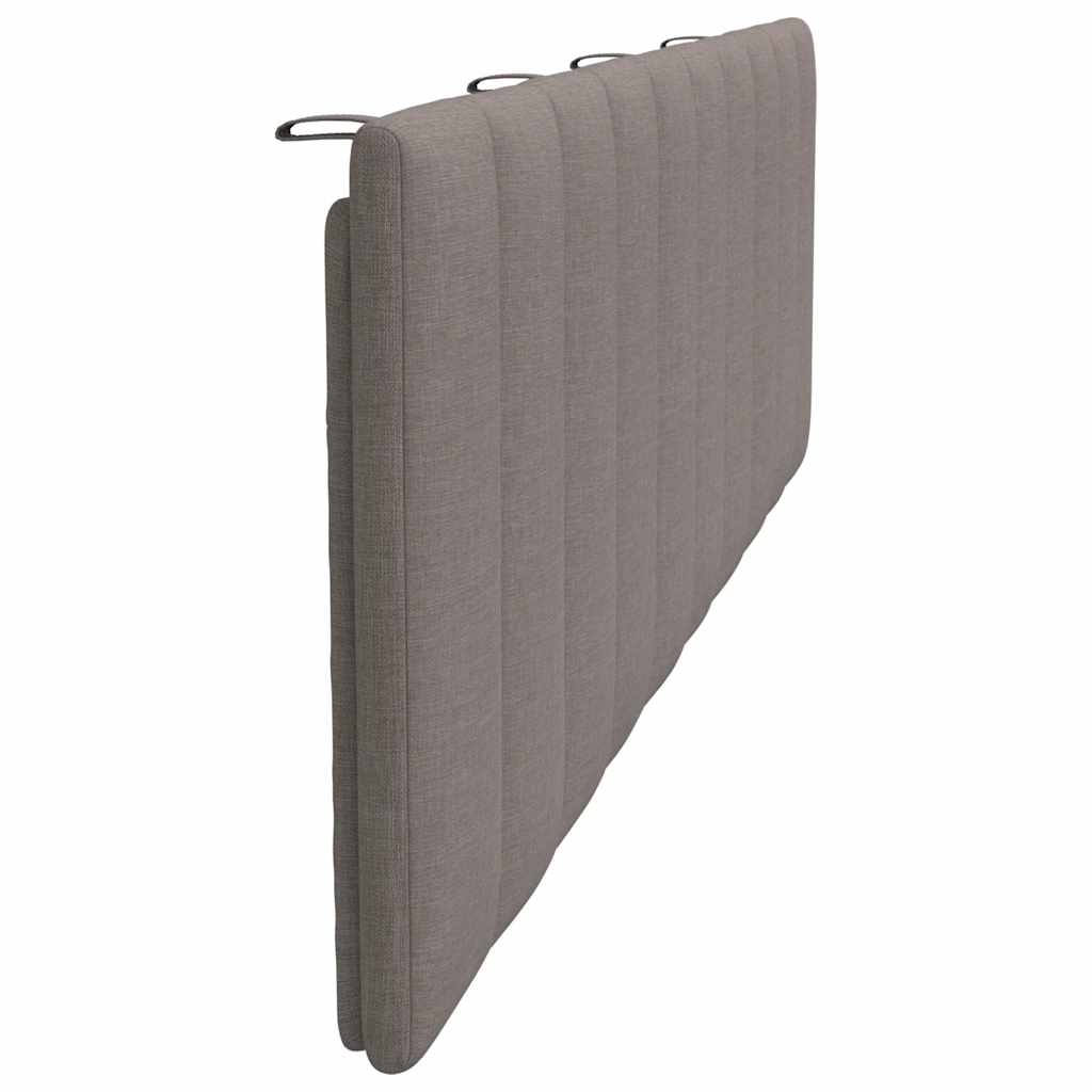 Kopfteil-Kissen "Hanko" Taupe 180 cm Stoff
