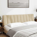 Kopfteil-Kissen "Hanko" Creme 180 cm Stoff