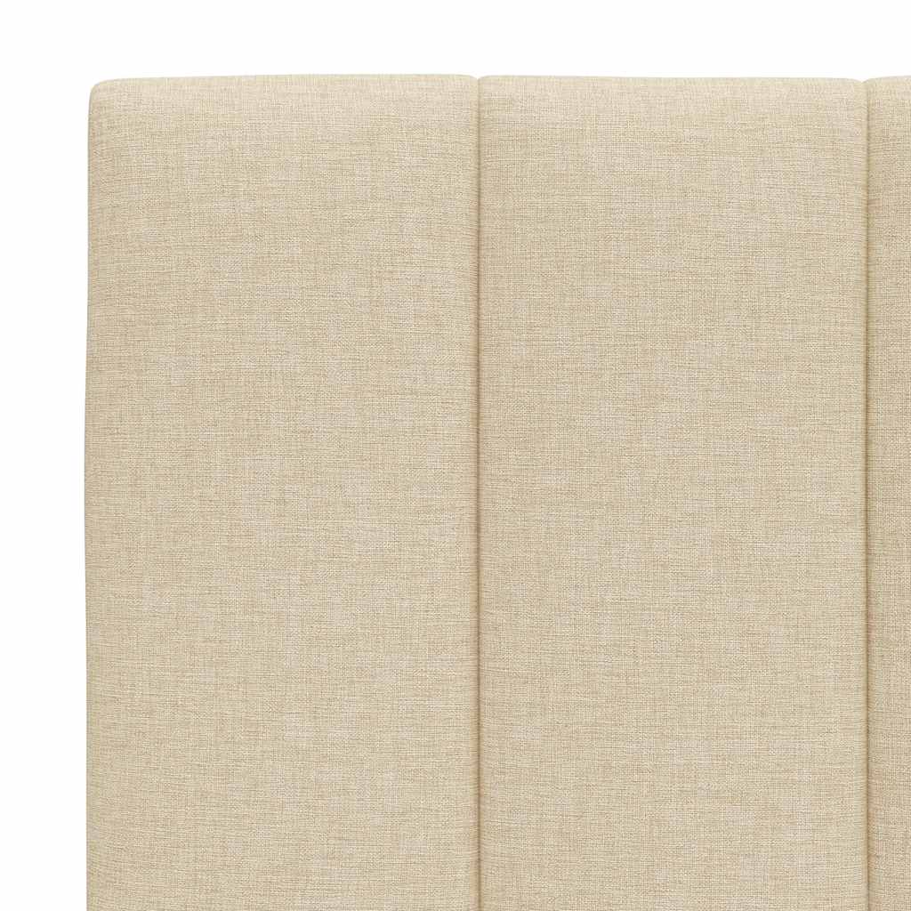 Kopfteil-Kissen "Hanko" Creme 180 cm Stoff