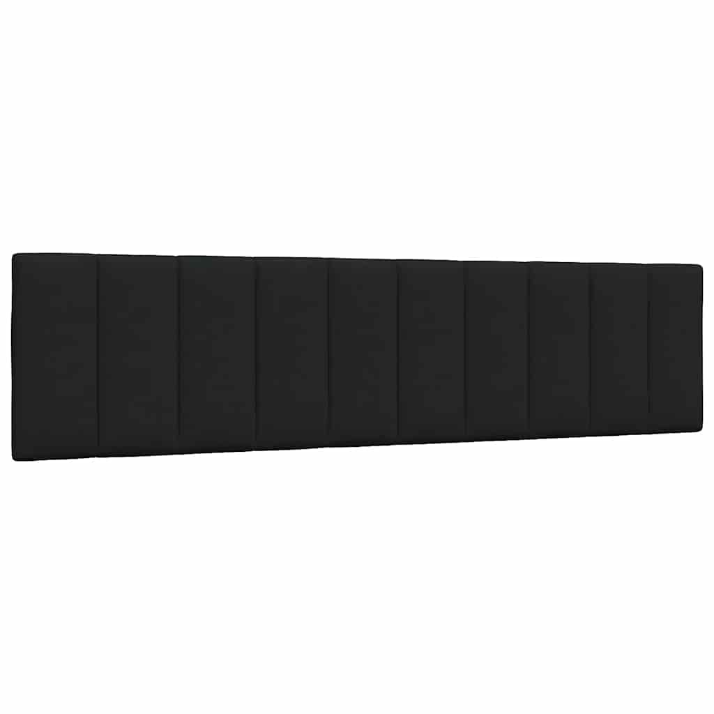 Kopfteil-Kissen "Hanko" Schwarz 200 cm Stoff
