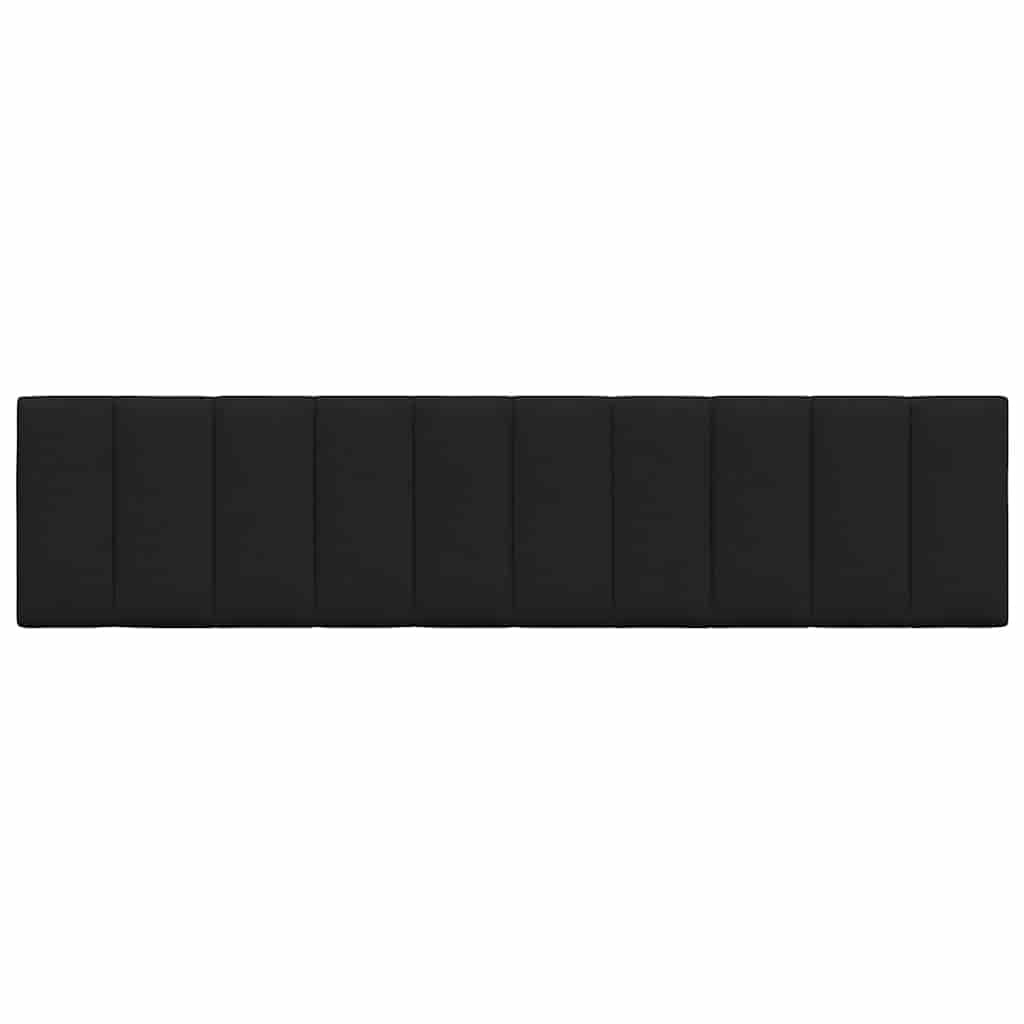 Kopfteil-Kissen "Hanko" Schwarz 200 cm Stoff