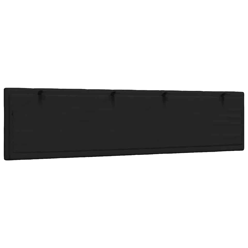 Kopfteil-Kissen "Hanko" Schwarz 200 cm Stoff