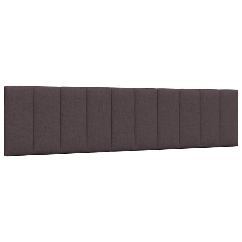 Kopfteil-Kissen "Hanko" Dunkelbraun 200 cm Stoff