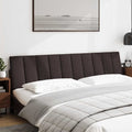 Kopfteil-Kissen "Hanko" Dunkelbraun 200 cm Stoff
