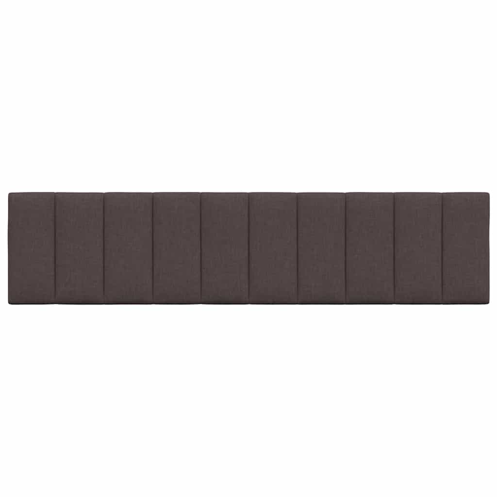 Kopfteil-Kissen "Hanko" Dunkelbraun 200 cm Stoff