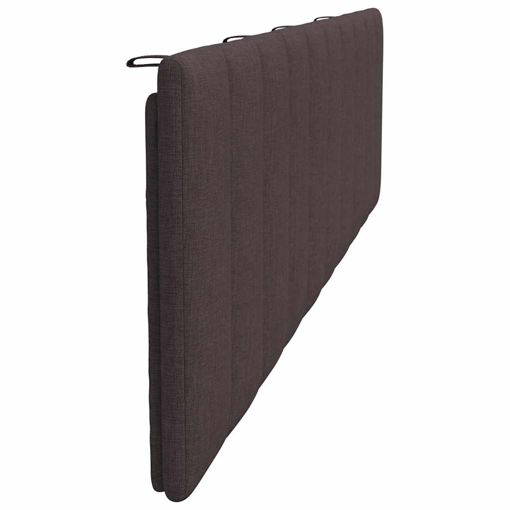 Kopfteil-Kissen "Hanko" Dunkelbraun 200 cm Stoff